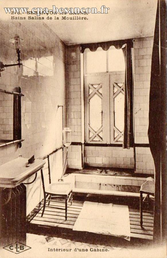 276. - BESANÇON-les-BAINS. - Bains Salins de la Mouillère. - Intérieur d'une Cabine.